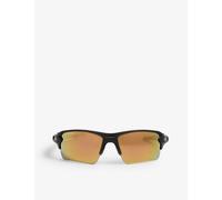 Oakley Mens Black Flak 2.0 Square Sunglasses 14cm