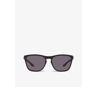 Oakley Mens Black Oo9479 Manorburn Rectangle-frame Acetate Sunglasses 56mm