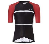 Oakley Men's Colorblock Road Jersey Shirts,Medium,Red Line