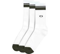 Oakley Men's Essential Socks (3 PCS), White, Large