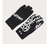 Oakley Men's Factory Pilot Core Glove, Black/White Logo, Large