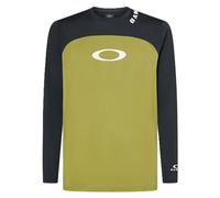 Oakley Men's Free Ride Recycled Long Sleeve Jersey Tee, Green, Large