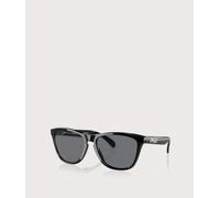 Oakley Unisex-Adult's Sonnenbrille Frogskins Sunglasses, Polished Black, 55