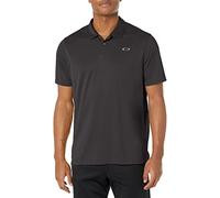 Oakley Men's Icon Thermonuclear Protect Recycled Polo Shirt, Blackout, Medium