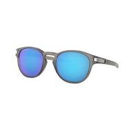 Oakley Men's Latch 926532 Sunglasses, Matte Grey Ink/Prizmsapphirepolarized, 53
