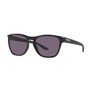 Oakley Men's Manorburn Sunglasses, Matte Black/Prizm Grey, Medium