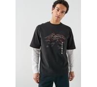 Oakley Mens MTN Ridge T-Shirt, Black, Size L, Men Black