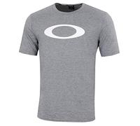Oakley Men's O-Bold Ellipse Tee Shirt, Athletic Heather Grey, XL