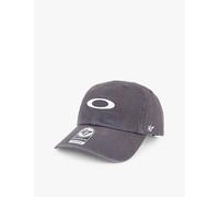 Oakley Mens Oakley Remix Dad Brand-Embroidered Cotton Baseball Cap Blackout