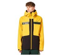 Oakley mens Oakley Team Collection Reduct Earth Shell Jacket, Amber Yellow/Hunter Green, L