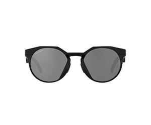 Oakley Men's Oo9242a Hstn Low Bridge Fit Round Sunglasses, Matte Black/Prizm Black, 52 mm