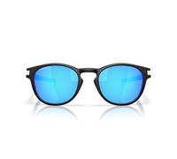 Oakley Men's Oo9265 Latch Sunglasses, Matte Black/White/Prizm Sapphire, 53 mm