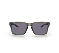 Oakley Men's Oo9448 Sylas Rectangular Sunglasses, Grey Smoke/Prizm Grey, 57 mm