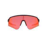 Oakley Men's Oo9465 Sutro Lite Sweep Rectangular Sunglasses, Matte Carbon/Prizm Trail Torch, 39 mm