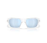 Oakley Men's Oo9486 Masseter Rectangular Sunglasses, Polished Transparent/Prizm Deep Water Polarized, 60 mm