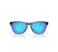 Oakley Men's Oo9508 Frogskins S Round Sunglasses, Crystal Black/Sapphire, Polarised, 53 mm