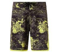 Oakley Men's Palm Florals Recycled 19” Boardshort Swim Trunks, Tiger Flowers Camo Green, 38