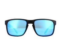 Oakley Men's Rectangle Matte Black Prizmatic Prizm Sapphire Polarized Sunglasses Oakley Black One Size