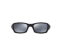Oakley Fives Squared Glasses Polished Black with Black Iridium Polarized Lenses