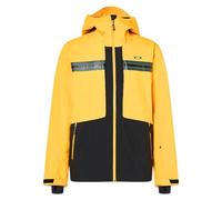 Oakley Men's Team Collection Reduct Earth Shell Jacket, Amber Yellow/Hunter Green, S