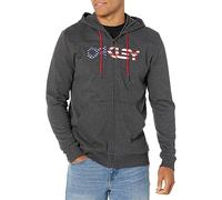 Oakley Apparel Teddy Hoddie Full Zip Sweatshirt Grey L Men