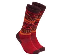 Oakley Men's Wanderlust Performance Socks 2.0, Grenache Norway Pattern, Large