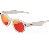OAKLEY Meta HSTN Glasses - Warm Grey, Prizm Ruby
