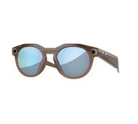 Oakley Unisex OW8002 Oakley Meta HSTN - Frame color: Brown Smoke, Lens color: Prizm Deep Water Polarized