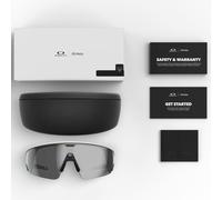 Oakley Meta Vanguard AI Performance Sunglasses - Prizm Black - White / Prizm Black