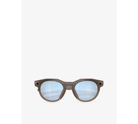 Oakley Unisex OW8002 Oakley Meta HSTN - Frame color: Brown Smoke, Lens color: Prizm Deep Water Polarized