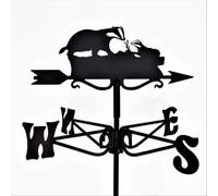 Oakley Mini Badger Weathervane - Steel - L38 X W38 X H51 Cm - Black