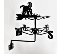 Oakley Mini Cockapoo Weathervane - Black Wind Vane - Steel - L38 X W38 X H45.5 Cm - Black