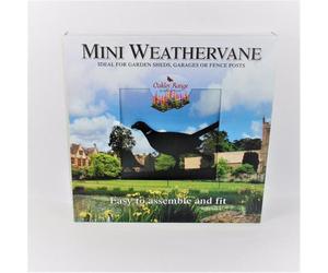 Oakley Mini Pheasant & Partridge Weathervane - Quality Wind Vane - Steel - L38 X W38 X H43 Cm - Black