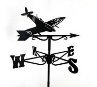 Oakley Mini Spitfire Weathervane - Steel - L38 X W38 X H52 Cm - Black