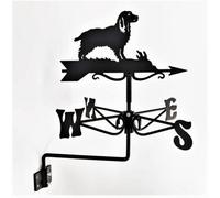 Oakley Mini Springer Spaniel Weathervane - Steel - L38 X W38 X H48.5 Cm - Black