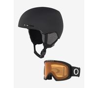Oakley MOD1 Helmet Black + Oakley O-Frame 2.0 Pro L Goggles Matte Black with Persimmon Lens - S