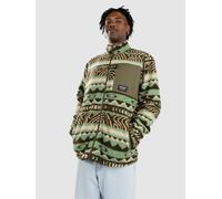 Oakley Mountain Fire Sherpa Zip Hoodie green norway pattern S