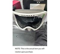 Oakley O-Frame L 2.0 Snow Goggles Matte White with Dark Grey Lens