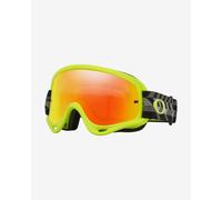 Oakley O-Frame MX Goggles Black Empire with Fire Iridium Lens