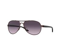 Oakley OO4079 FEEDBACK 407948 Woman Sunglasses Metal Red Grey Round Normal Shaded
