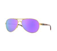 Oakley OO4079 FEEDBACK Polarized 407939 Womenâs Sunglasses Gold Size 59