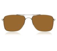 Oakley OO4124 GAUGE 8 Polarized 412409 Men's Sunglasses Silver Size 62