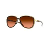 Oakley OO4129 SPLIT TIME 412918 Woman Sunglasses Metal Turtle Brown Round Normal Shaded