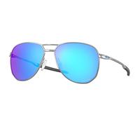 Oakley OO4147-0357 Contrail Sunglasses Satin Chrome / Prizm Sapphire Lens