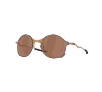 Oakley OO6026 TAILEND TI 602604 Man Sunglasses Titanium Gold Brown Round Normal