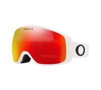 Oakley Goggles Flight Tracker M Prizm Snow Ski Goggles White Prizm Iridium Snow Torch/CAT3