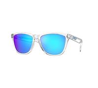 Oakley OO9013 Sunglasses Bundle: OO 9013 9013D0 Crystal Clear and Large Red leash Accessory kit