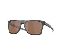 Oakley OO9100 Sunglasses Bundle: OO 9100 LEFFINGWELL 910002 Matte Grey Smoke and Large Red leash Accessory kit