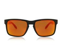 Oakley OO9102 HOLBROOK 9102E2 Man Sunglasses O_matter Black Red Squared Normal Prizm