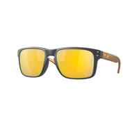 Oakley OO9102 HOLBROOK 9102W4 Man Sunglasses O_matter Grey Gold Squared Polarized Prizm